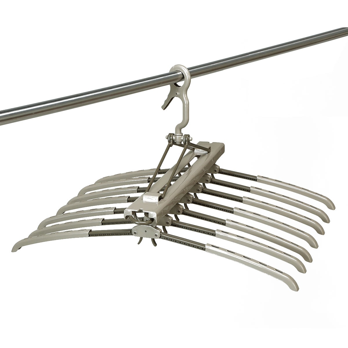 のびのび7連ハンガ－(MO)【玄関先迄納品】 デコホームのサムネイル