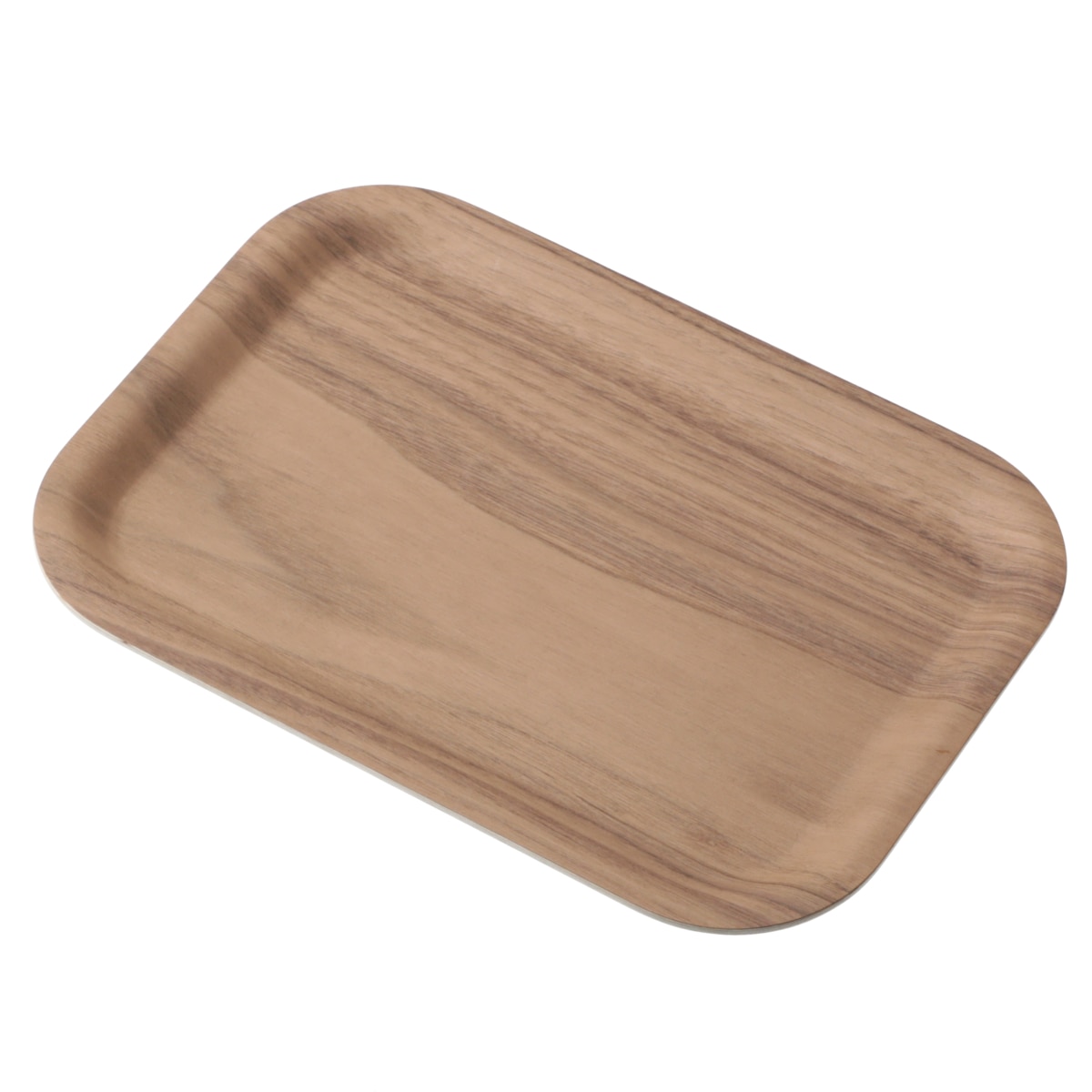 すべりにくい木製トレー S (BR GF28)   デコホーム