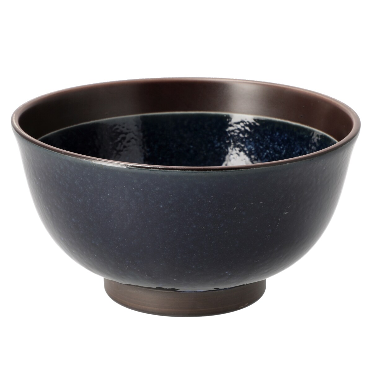 ニトリの超軽量丼　カル：エクレ　デコ(窯変紺錆)   デコホーム(キッチン)