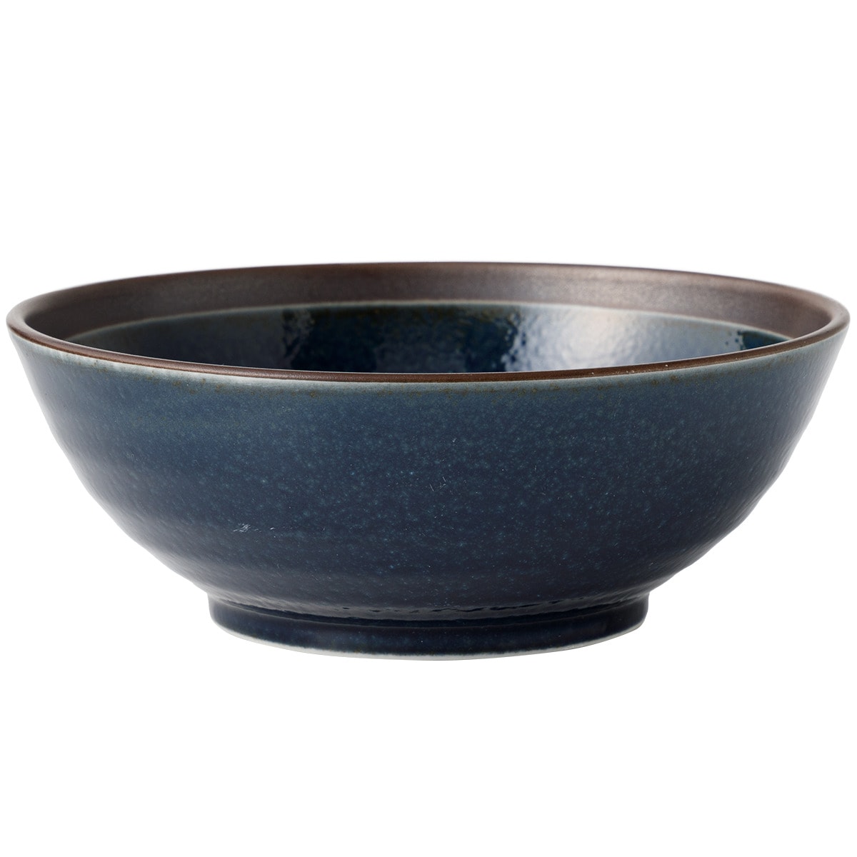 ニトリの超軽量中鉢　カル：エクレ　デコ　錆 (窯変紺)　カルエクレ　  デコホーム(キッチン)