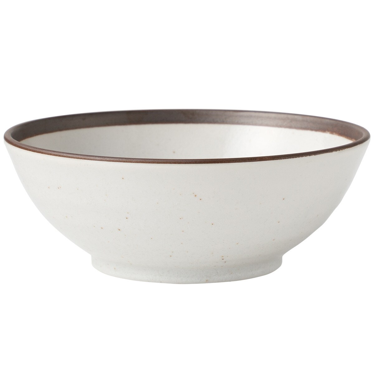 ニトリの超軽量中鉢　カル：エクレ　デコ　錆 (白唐津)　カルエクレ　  デコホーム(キッチン)