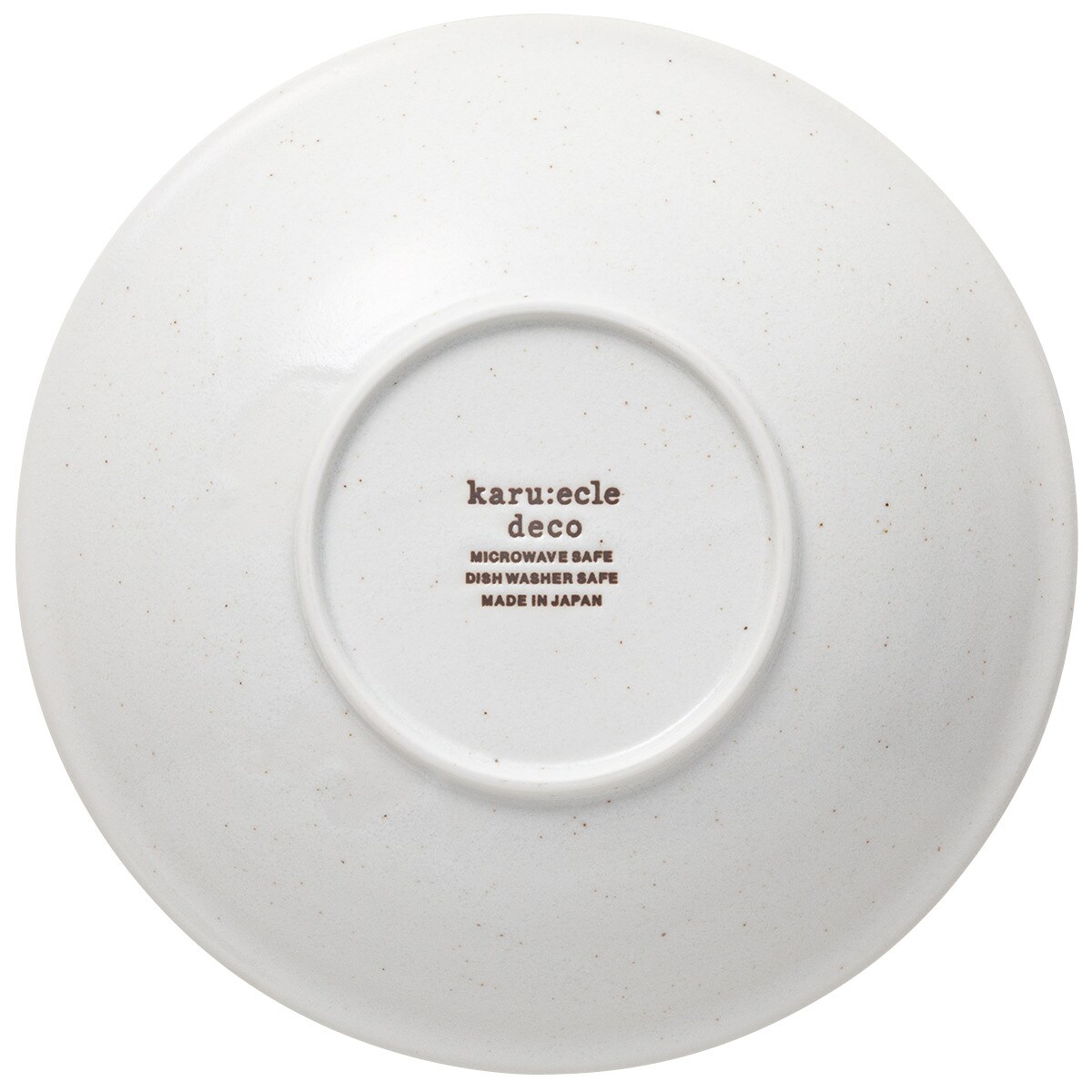 超軽量深皿　カル：エクレ　デコ　錆 (白唐津)   デコホーム