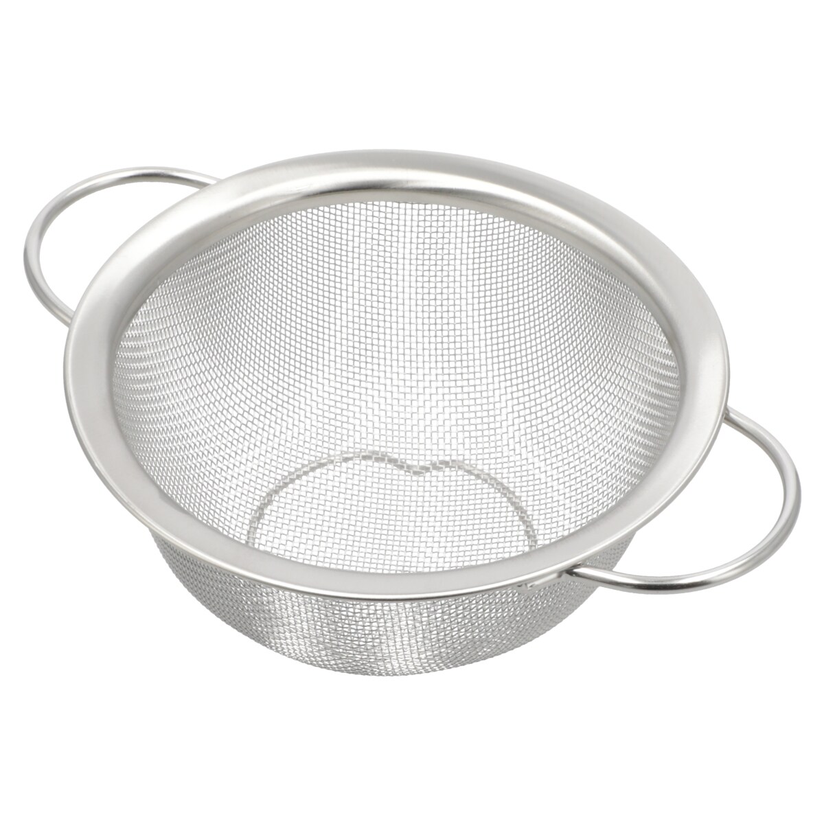 ステンレス両手メッシュザル(SV01)　15cm 18cm 21cm 24cm  デコホーム
