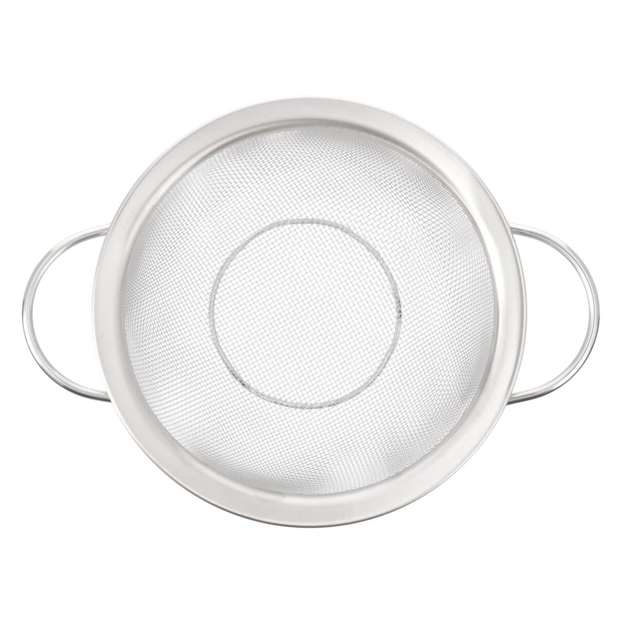 ステンレス両手メッシュザル(SV01)　15cm 18cm 21cm 24cm  デコホーム