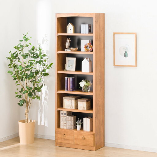 オープン本棚 (ヒストリー 60)  【配送員設置商品】 【5年保証】