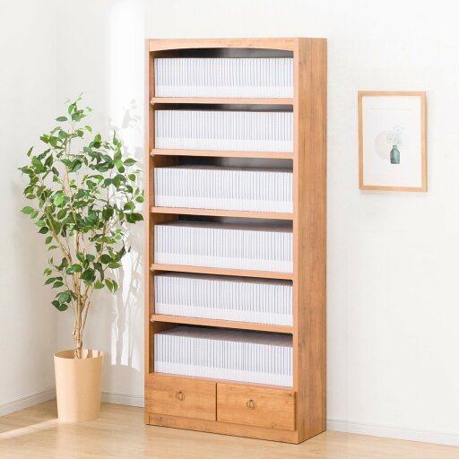 ニトリのオープン本棚 (ヒストリー 80)  【配送員設置商品】 【5年保証】(リビング収納)