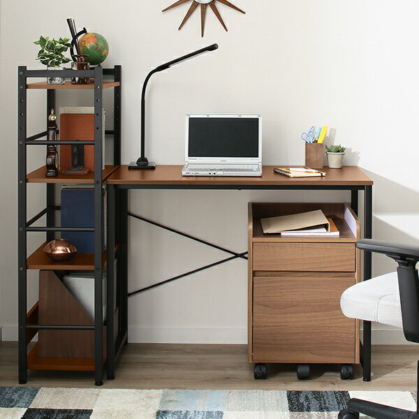 [幅95cm]システムデスクセット(ザッキーMBR シェルフ/デスク/ワゴン)  【・玄関先迄納品】 【1年保証】