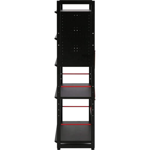 ゲーミングシェルフ(GM005 60 BK/RE)  【・玄関先迄納品】 【1年保証】