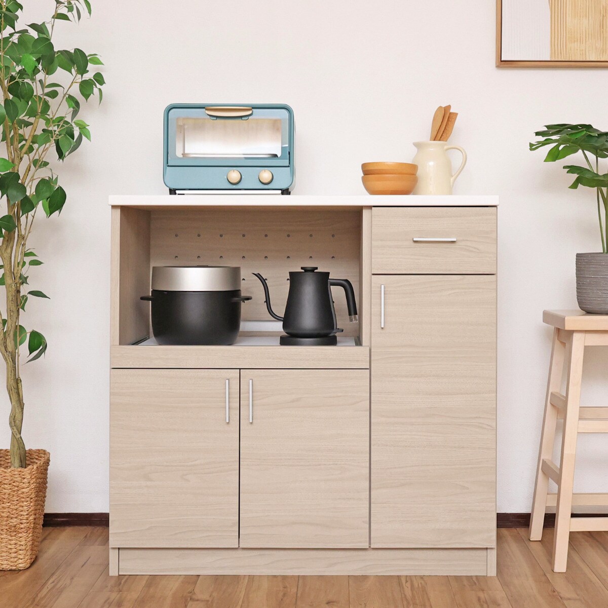 シンプルデザインキッチンカウンター　 【メーカー直送・】