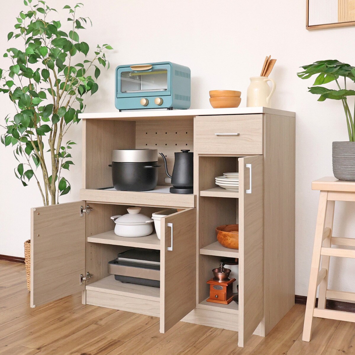 シンプルデザインキッチンカウンター　 【メーカー直送・】