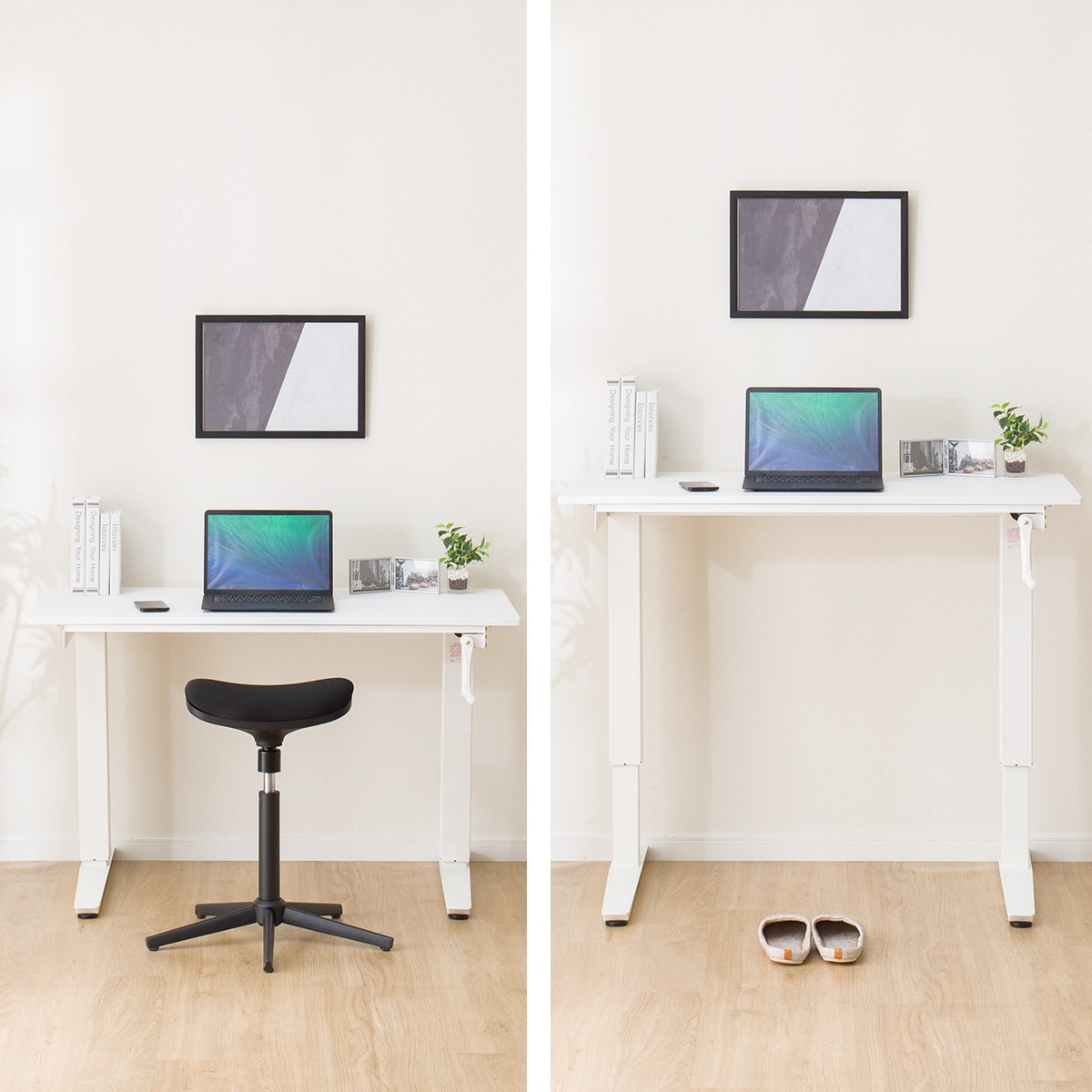 [幅120cm] 昇降デスク(マーフィー2 120 WH)  【配送員設置】 【5年保証】