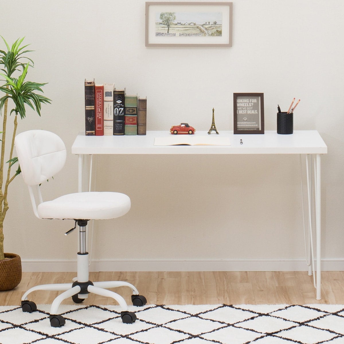 デスクプレフェセット (天板140WH/ワイヤーレッグ69WH)