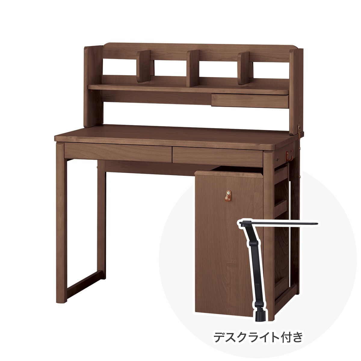 【広島・山口・九州専用商品】[幅100cm] ロータイプデスク (メルシーSTK ブラック色ライト付きMBR)  【配送員設置】 【【デスク】5年【ライト】1年保証】