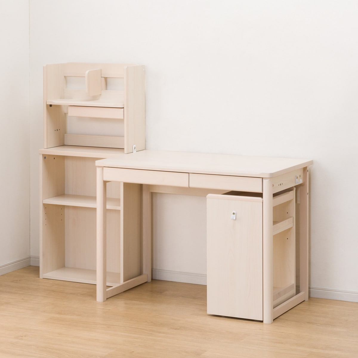 【広島・山口・九州専用商品】ユニットデスク (メルシーSTK ブラック色ライト+コンセントBOX付きWW) ニトリ 【配送員設置】 【【デスク】5年【ライト+コンセントボックス】1年保証】 [3]