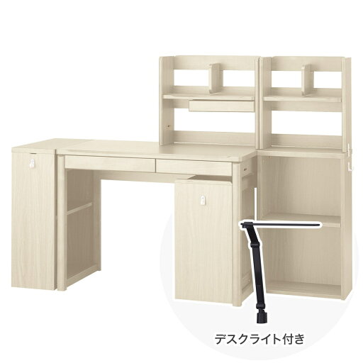 ニトリの【広島・山口・九州専用商品】[幅100cm] くみあわせですく (メルシーSTK ブラック色ライト付きWW)  【配送員設置】 【【デスク】5年【ライト】1年保証】(子供用インテリア)