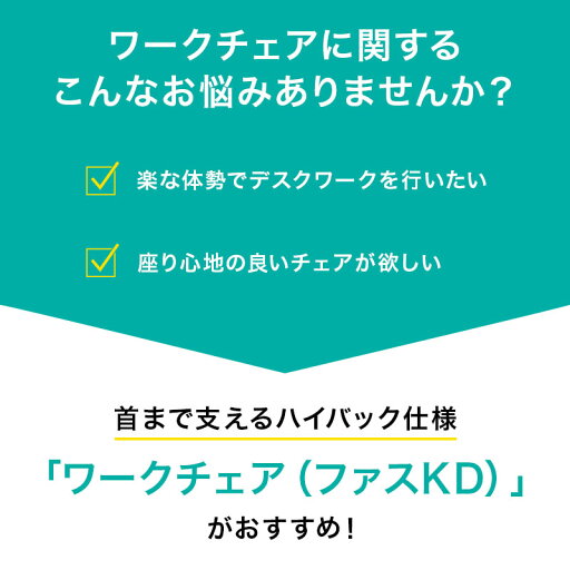 [幅60cm] ワークチェア (ファスKD） ワークチェア デスクチェア オフィスチェア  【・玄関先迄納品】 【1年保証】 【期間限定価格：11/17〜12/31まで】