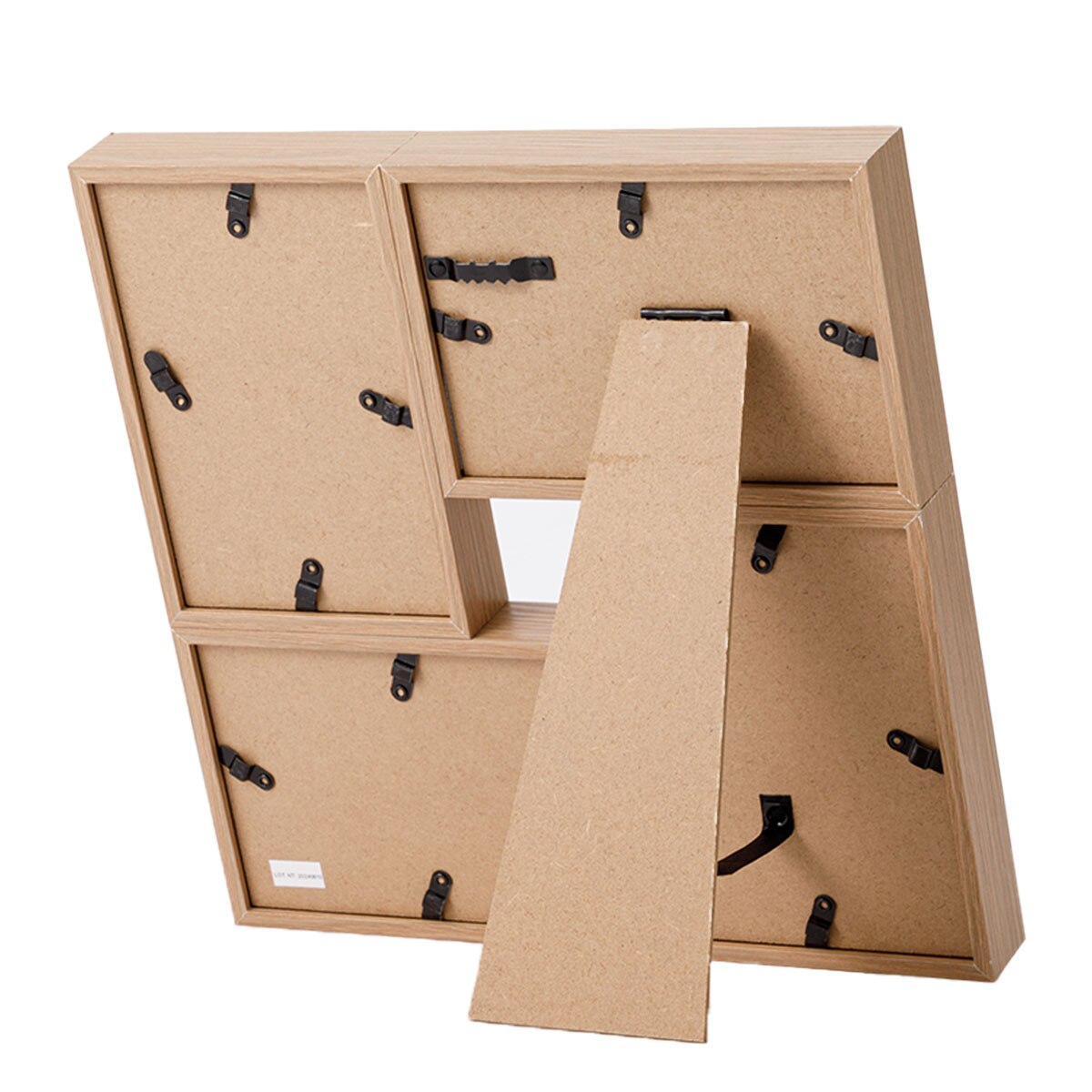 4面フォトフレーム(DH ミドルブラウン)　  デコホーム