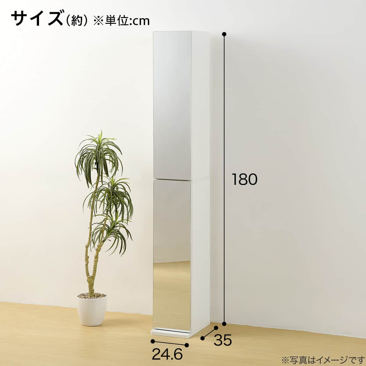 収納付き ミラーキャビネット(NH719)