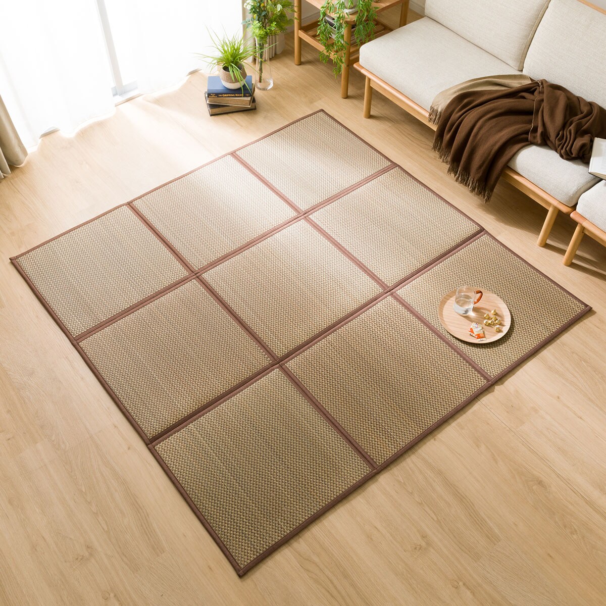 いぐさラグ(hk 180X240 BR s) ニトリ 【玄関先迄納品】 【1年保証】 〔合計金額11000円以上送料無料対象商品〕のサムネイル