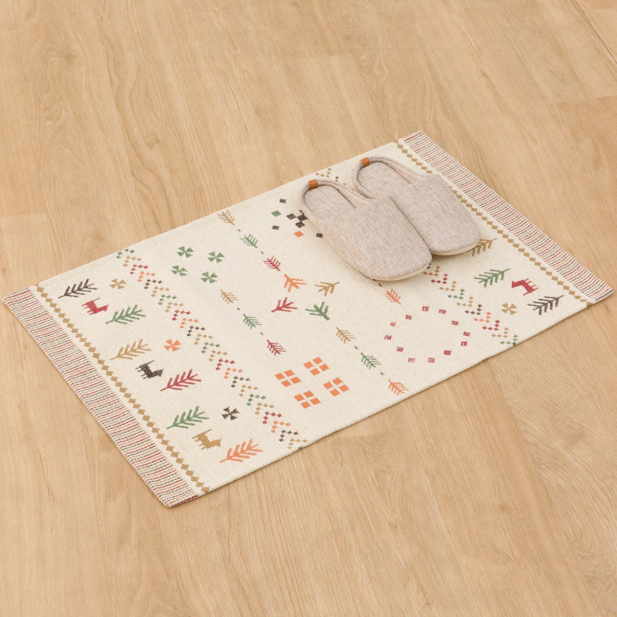 洗えるすべり止め付き フロアマット (50X80 FM11)