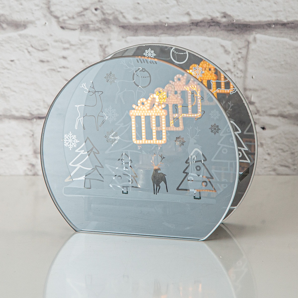 LEDガラスオーナメント(ギフト n5RW)【玄関先迄納品】ニトリのサムネイル