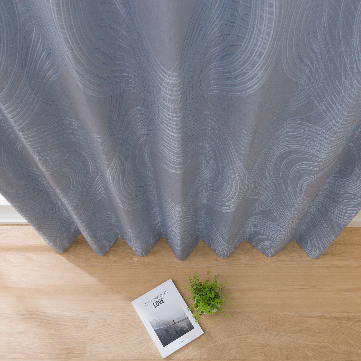 裏地付き 遮光2級・遮熱カーテン(RK001 ブルー）