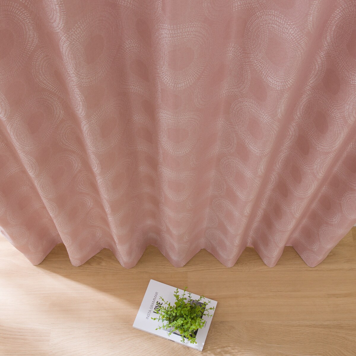 裏地付き 遮光2級・遮熱カーテン(RK002 ローズ）