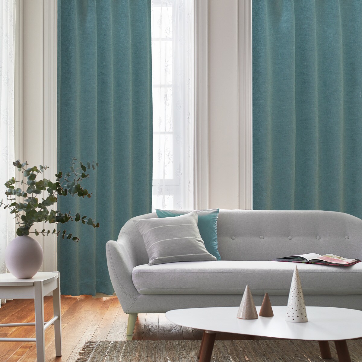 遮光2級・遮熱カーテン(PK020 グリーン)