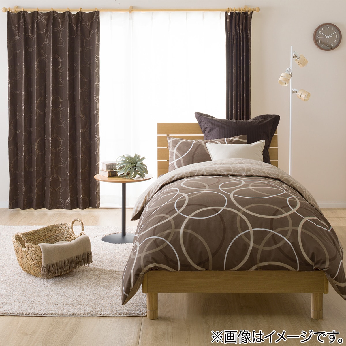 遮光1級・遮熱・遮音カーテン (パーシャ ブラウン)