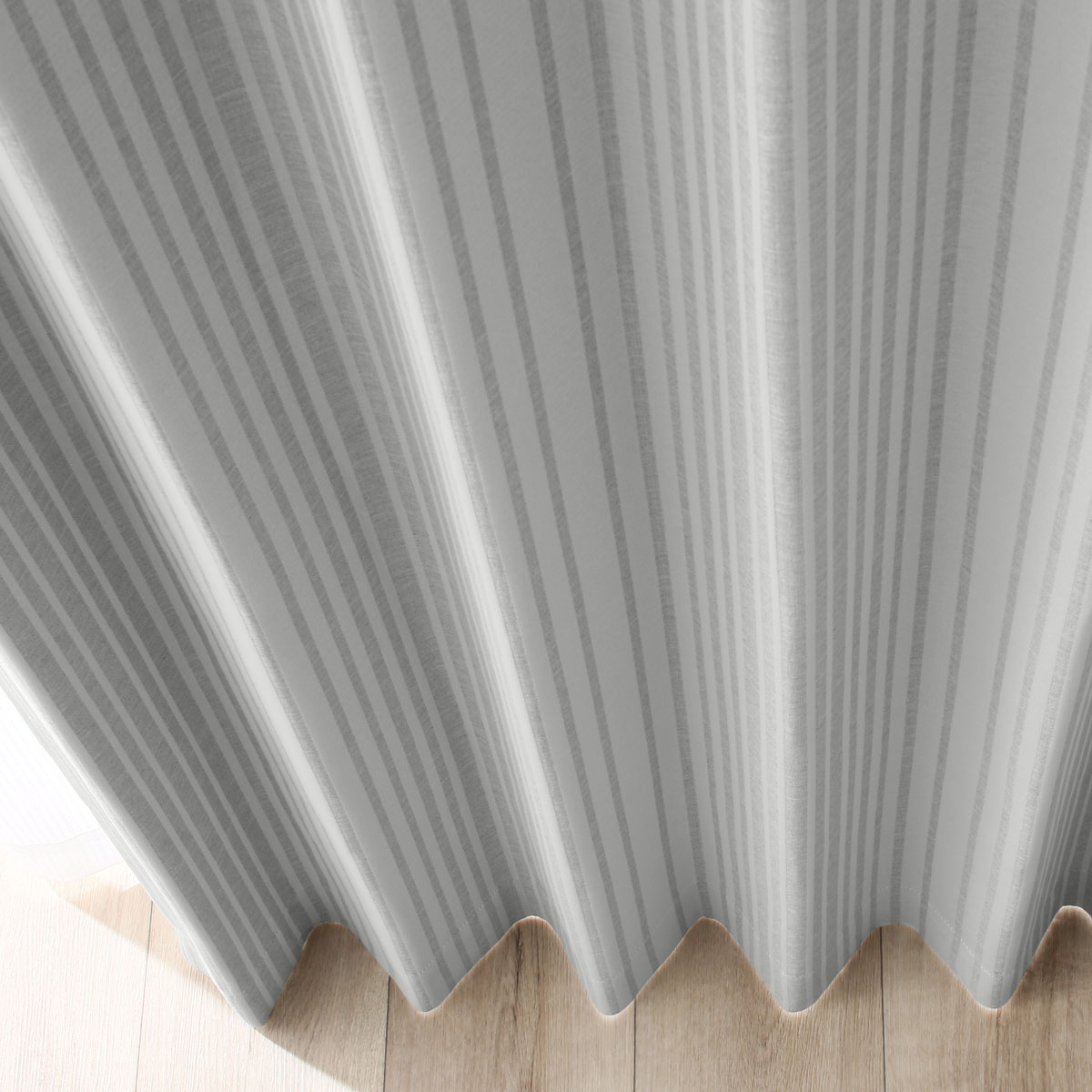 遮光2級・遮熱カーテン＆遮熱・ミラーレース4枚セット（Nナーシャ グレー）