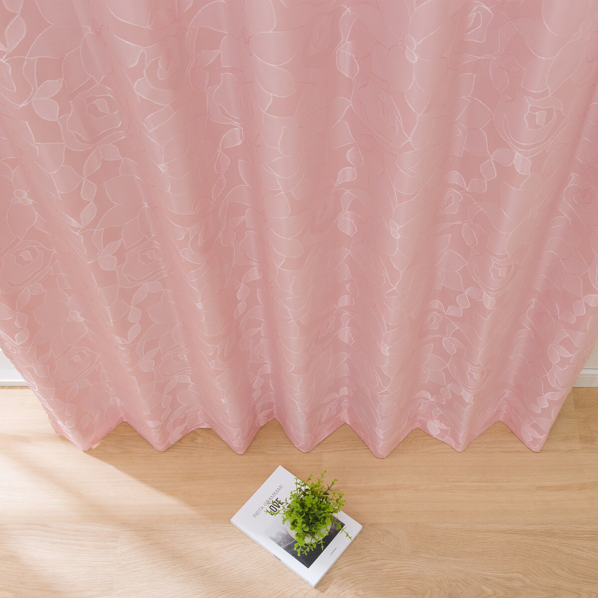 裏地付き遮光2級・遮熱カーテン(メリア ローズ)