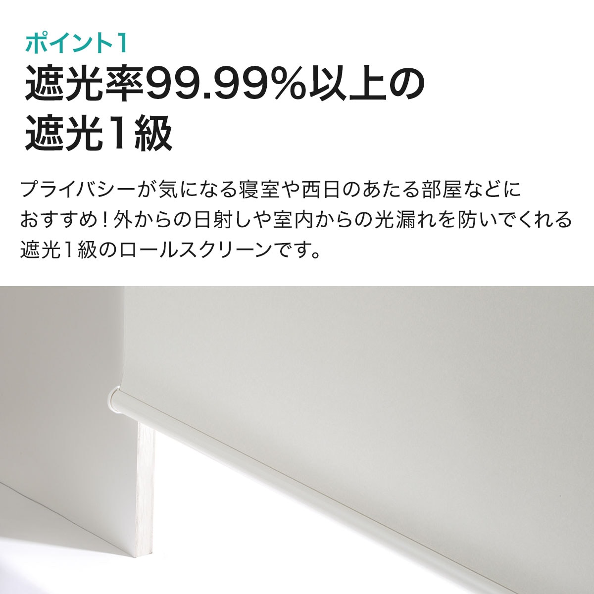 遮光 ロールスクリーン チェーン式 (ドルフィン)