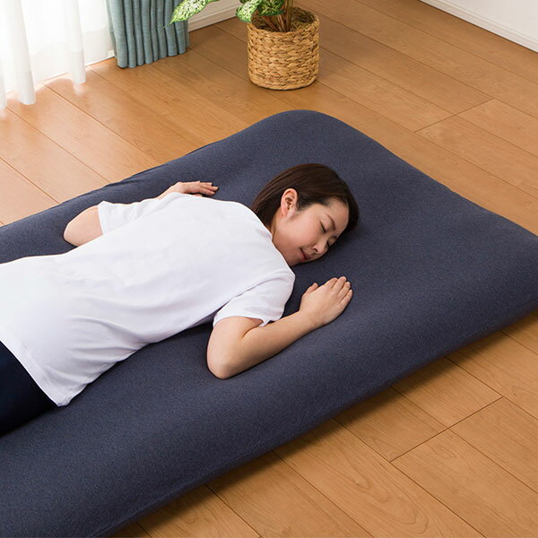 敷布団カバー シングル(Nニット4 NV S) 敷き布団カバー 敷きふとんカバー   【1年保証】