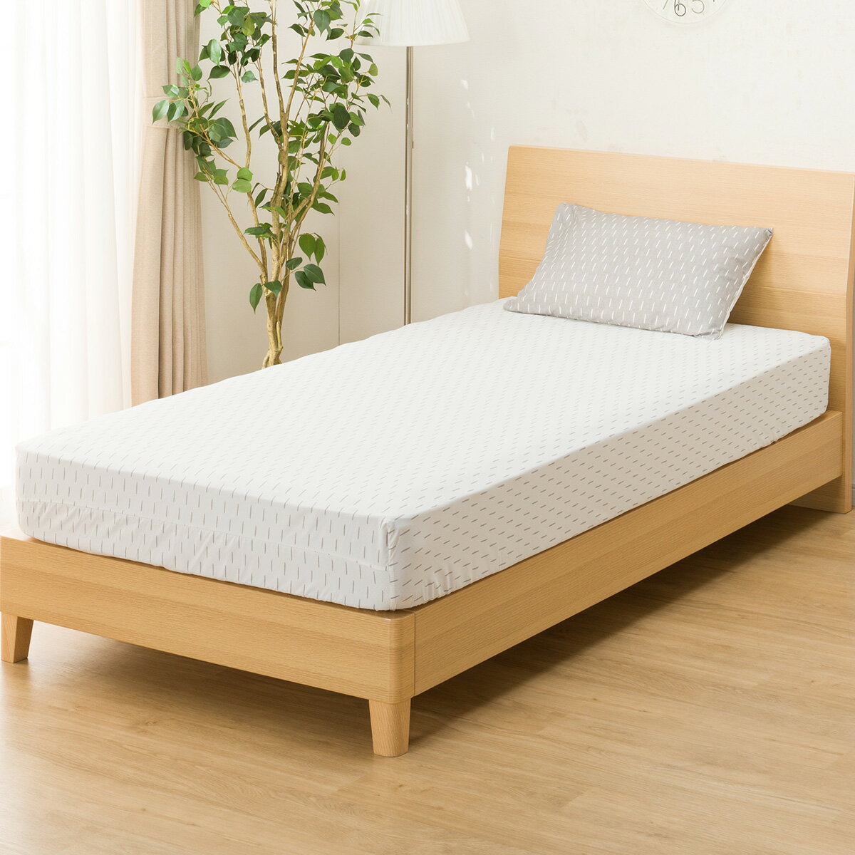 ふとんベッド共通カバー3点セット　シングル(シンプルGY)   【1年保証】