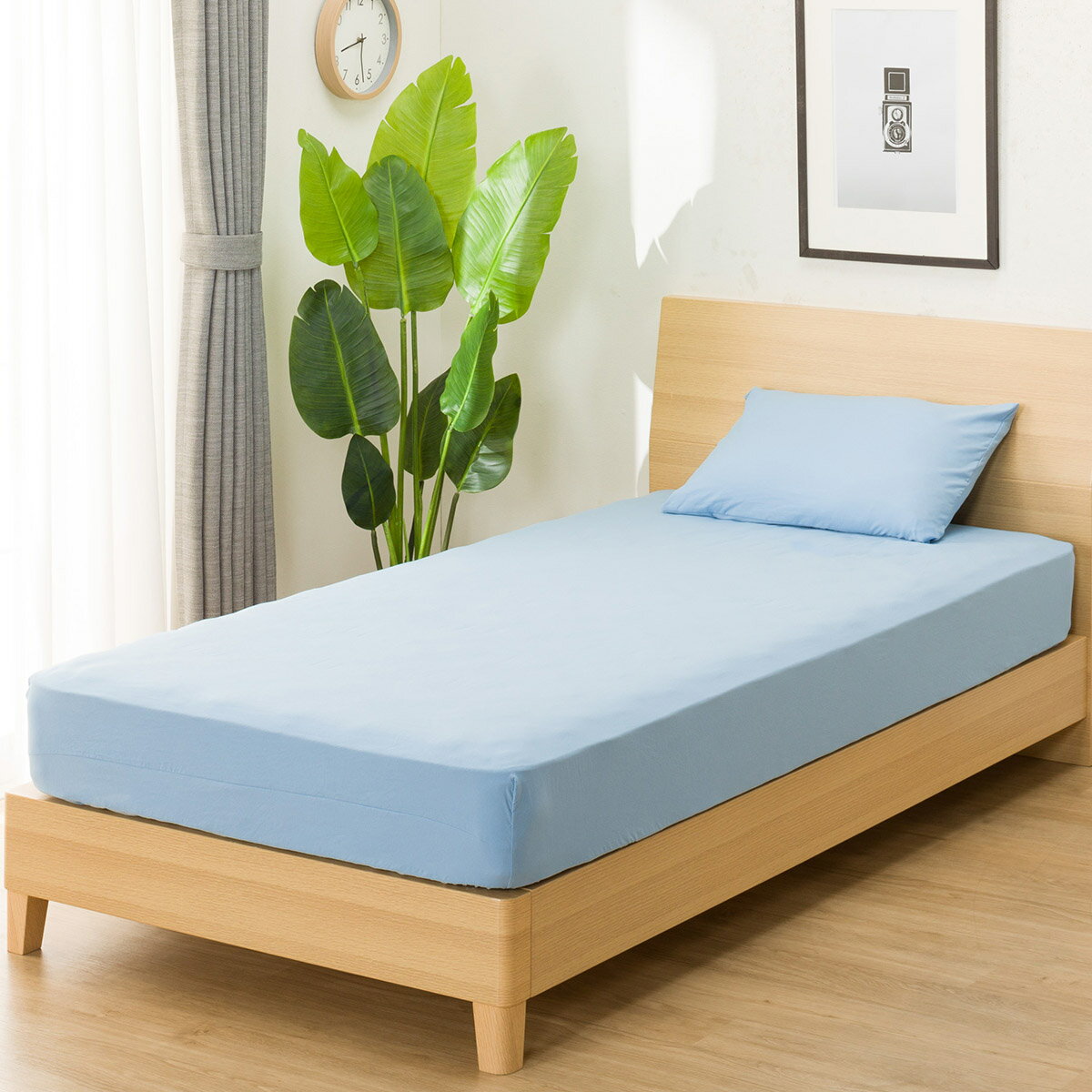 ふとんベッド共通カバー3点セット　シングル(PウォッシュBL)   【1年保証】