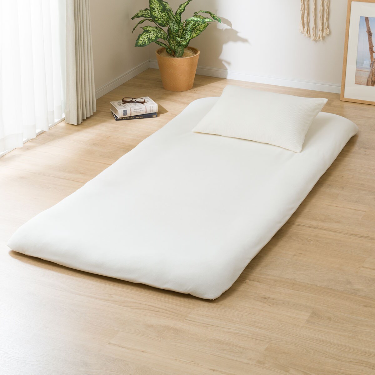 敷ふとんにも使えるボックスシーツ　シングル(マイクロフリースi-n IV S)   【1年保証】