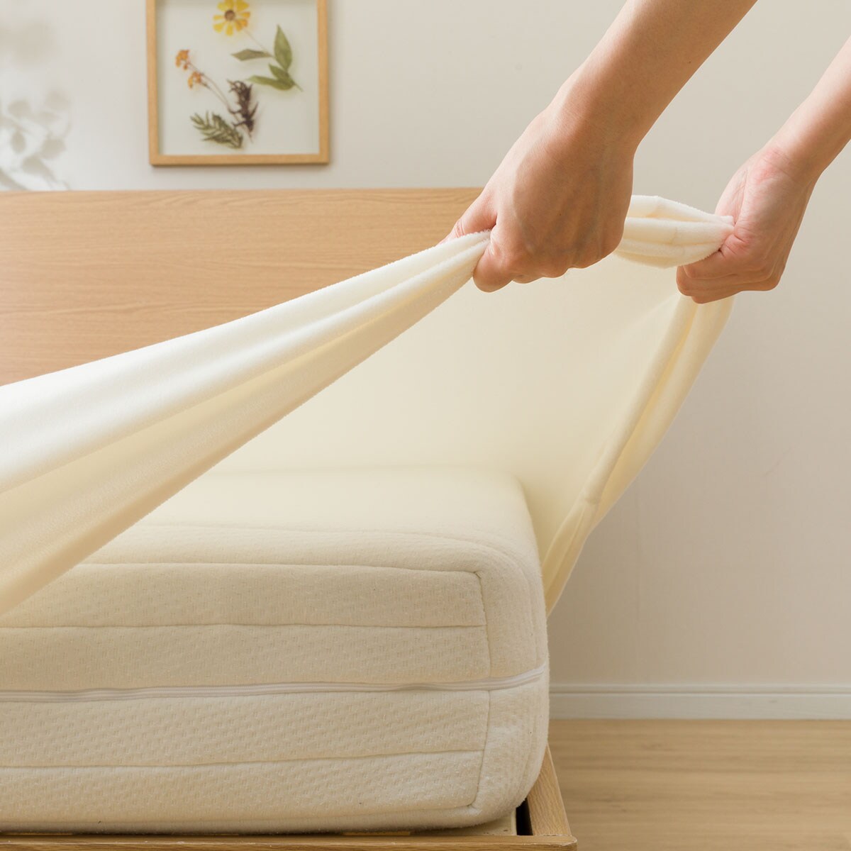 敷ふとんにも使えるボックスシーツ　シングル(マイクロフリースi-n IV S)   【1年保証】