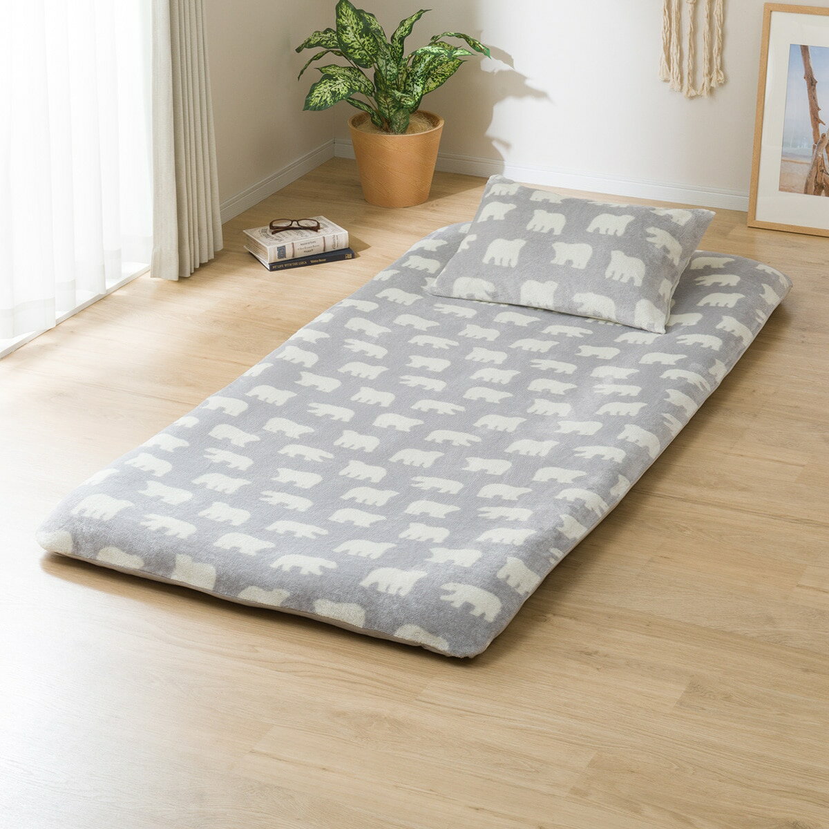 ぴったりフィットマルチシーツ　セミダブル(NFITNWiポーラーベアSD)   【1年保証】