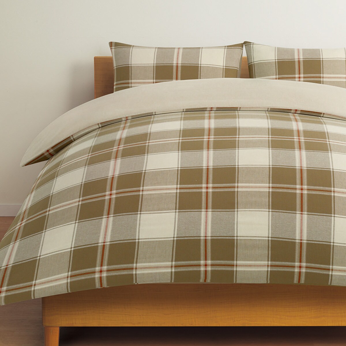 ひもなしラクラク掛ふとんカバー　セミダブル(NグリップフラノCHi BE SD)   【1年保証】