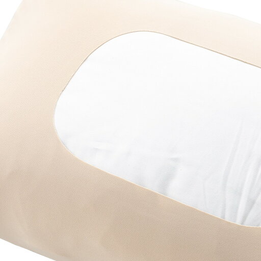 のびてピタッとフィットする枕カバー(Nフィット パイル 標準〜大判サイズ BE)   【1年保証】