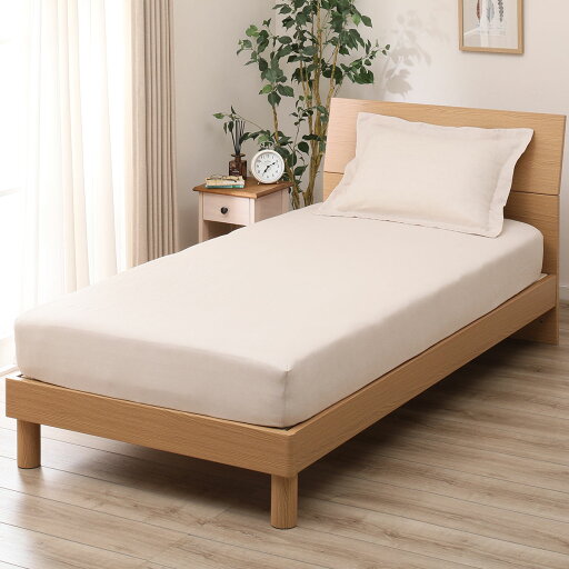 ニトリのマルチすっぽりシーツ セミダブル(リネン SZ15 BE SD)   【1年保証】(布団・寝具)