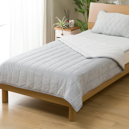 ニトリの肌布団 シングル(コットンベロア n GY S)   【1年保証】(布団・寝具)