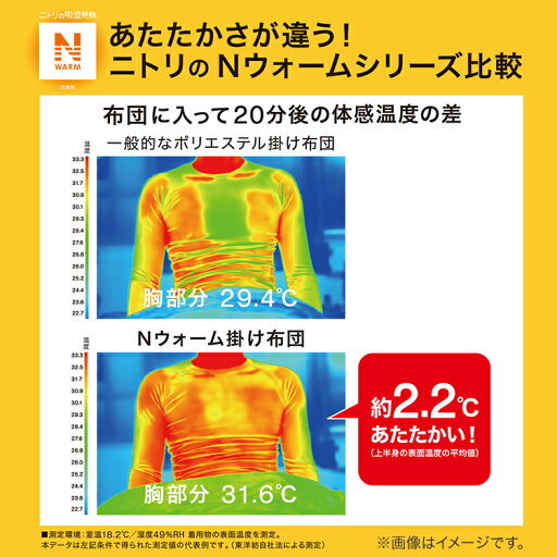 そのまま使える吸湿発熱 掛け布団 クイーン(NW i-n Q) 掛布団 掛ふとん 掛けふとん   【1年保証】