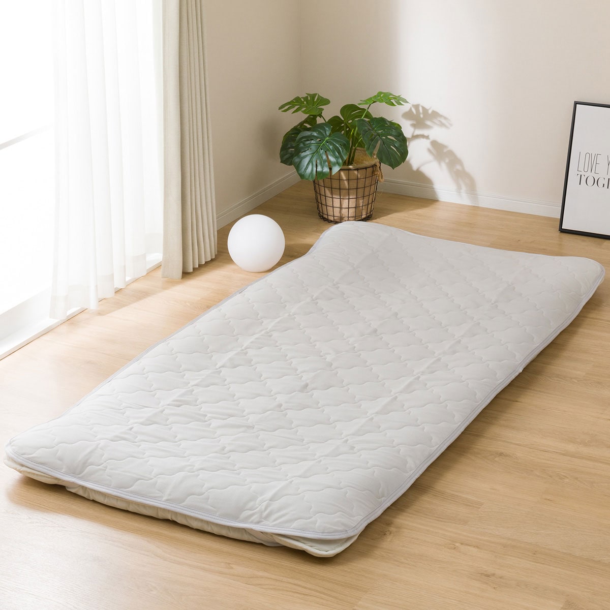 速効消臭防水 敷きパット　ダブル ベッドパッド ベッドパット