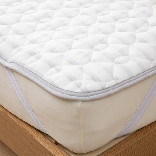 敷きパッド　ダブル(コットンベロア i IV D) ベッドパッド ベッドパット   【1年保証】