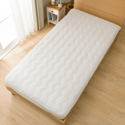 ニトリの敷きパッド セミダブル(コットンリネン i MO SD)   【1年保証】(布団・寝具)