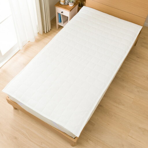 ニトリの敷きパッド シングル(フレンチリネン混 i WH S)   【1年保証】(布団・寝具)