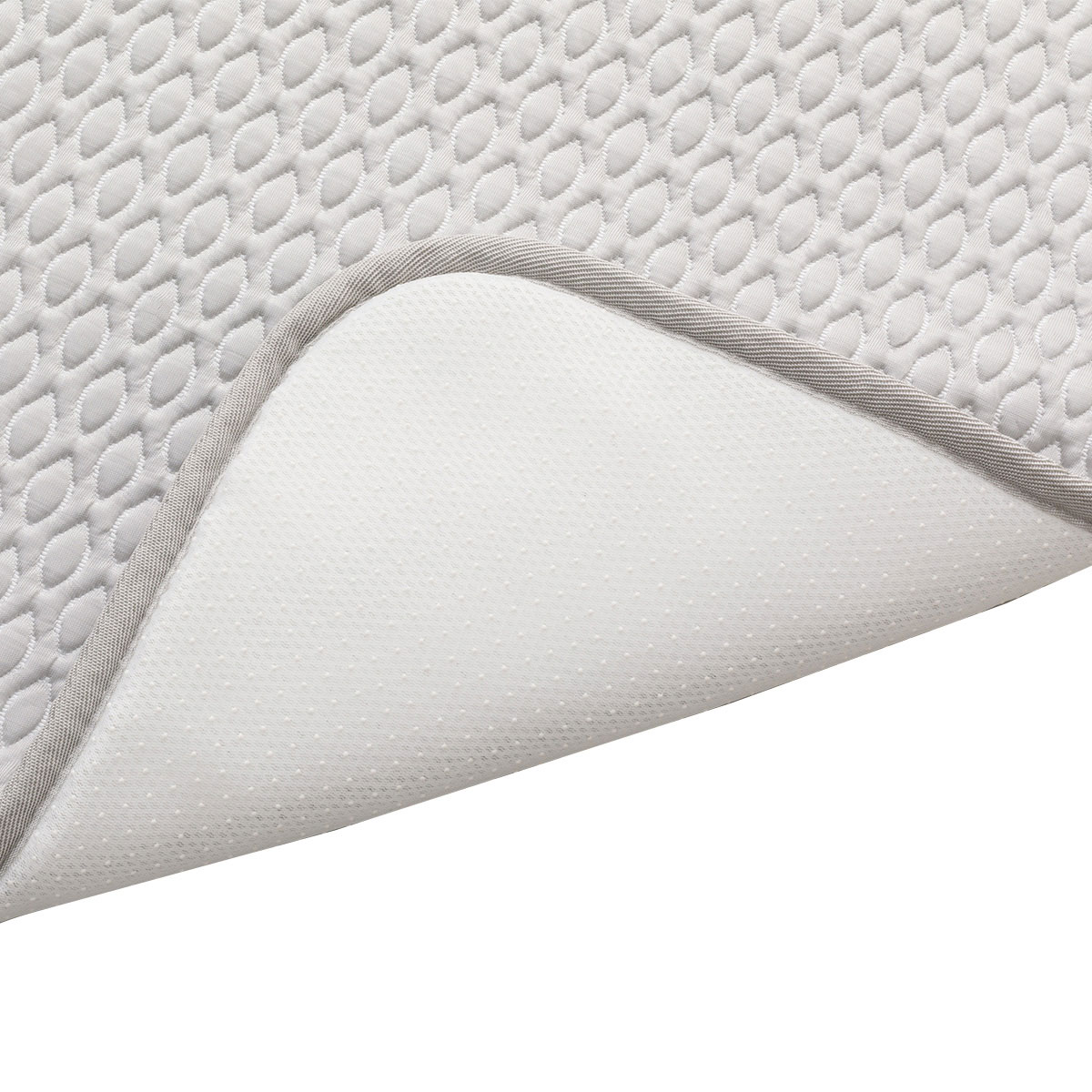 ゴムバンドがない敷きパッド　ダブル(NクールWSP+3Dメッシュi-n D)   【1年保証】