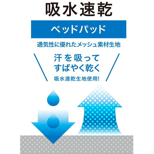 吸水速乾ベッドパッド　ダブル (NF D)   【1年保証】