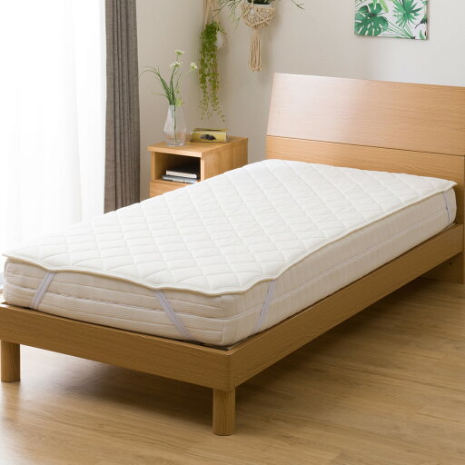 ニトリの弾力性の良いベッドパッド　シングル (S B2205)(布団・寝具)